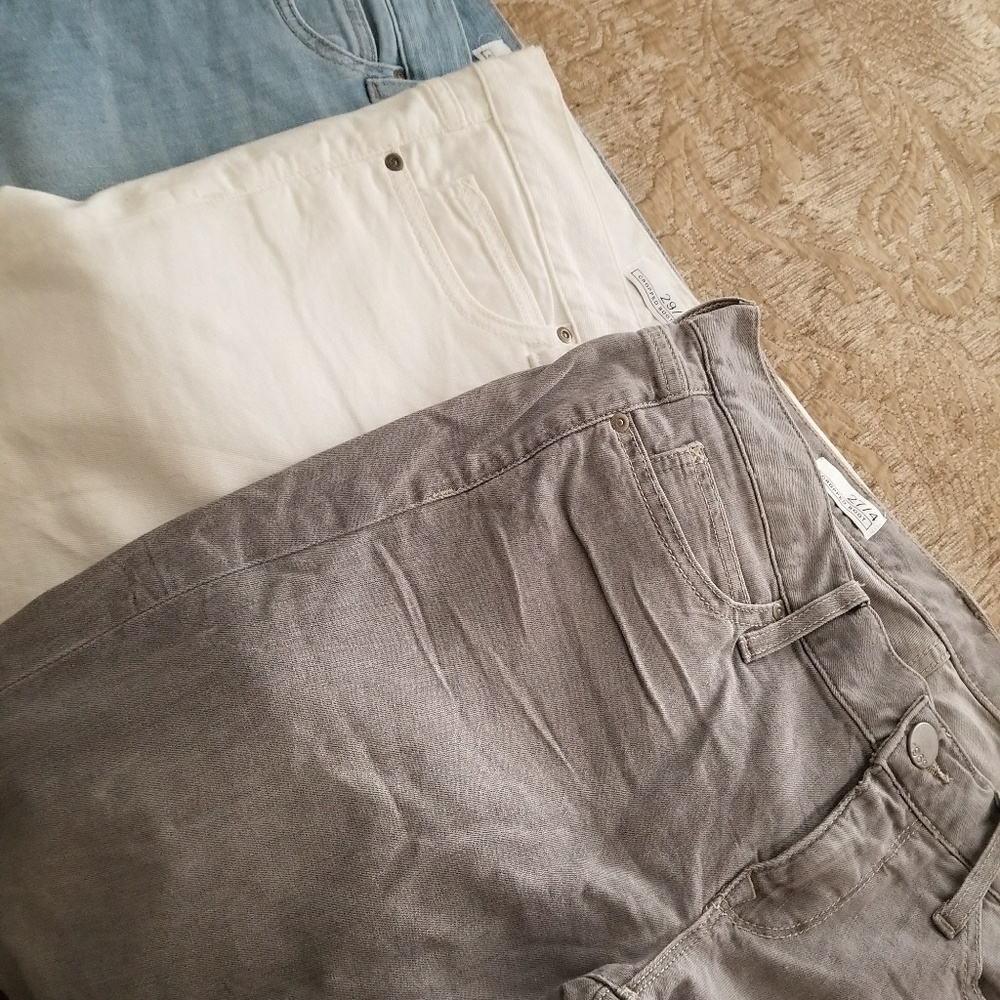 GAP crop, Capri, GREY, WHITE, BLUE 4s 6s only